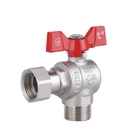 Кран шаровой с накидной гайкой Thermo Alliance Forte 3/4" ВН для воды угловой SF224W20