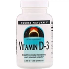 Витамины и минералы Source Naturals VITAMIN D-3 2000 IU 200 капсул