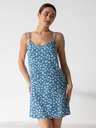 Ночная рубашка женская BARWA garments 0342 L Белый цветок на синем (2110003423213)
