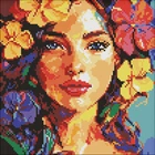 Алмазна мозаїка за номерами Идейка Тропічна мрія, 30x30 см (AMO8264)