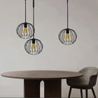 Люстра підвісна в стилі лофт на три плафони MSK Electric Globe NL 12722-3