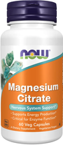 Магний цитрат Now Foods Magnesium Citrate 60 капсул