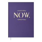 Ежедневник недатированный BuroMax Motivetion "NOW" A5 144 листа лавандовый (BM.2062-39)