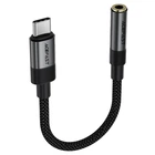 Переходник Type-C mini jack 3.5mm AUX AceFast J12 (0.15m, DAC). Black