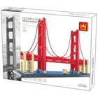Детский конструктор Wange Архитектура Золотые Ворота США, The Golden Gate Bridge 1977 деталей (6210)