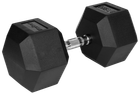 Гантель чугунная с резиновым покрытием Rebel Active HEX RBA-2325-37.5 37.5 кг (5901890111997)