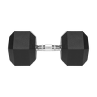 Гантель чугунная с резиновым покрытием Rebel Active HEX RBA-2325-32.5 32.5 кг (5901890111973)