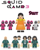 Детский конструктор Squid Game 9 фигурок пластик унисекс (513166)