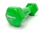 Гантель для фітнесу EasyFit EF-0010-GN, вінілова, шестикутна, 1 кг, Зелена (1 шт.)