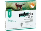 Профендер (Bayer Profender) антигельминтный препарат кошки от 0,5-2,5 кг 0,35 мл №2 (1 пипетка)