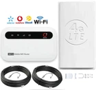 Полный интернет комплект: роутер OLAX MF985 + Панельная 4G MIMO антенна 2 по 19.5 dBi до 70 км от базовой станции Киевстар, Lifecell, Vodafone | Усилители интернет связи с кабелями и переходниками