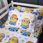Простынь MirSon Полуторная Евро 150х220 см 17-0867 Happy Minions Бязь (2200012065914)