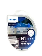 Комплект галогенових ламп PHILIPS H1 12258DVS2 Diamond Vision 5000K 55W 12V P14,5s (2 шт)