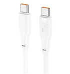 Кабель Hoco X93 Force 100W fast charging data cable Type-C to Type-C 1M Білий