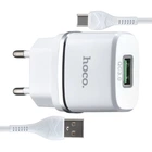 МЗП Hoco C12Q Smart QC3.0 charger set ( Type-C ) ( EU ) Білий