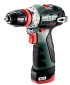 Шурупокрут-дриль акумуляторний Metabo PowerMaxx BS BL Q 12В 2х2.0А·год 20·38Нм кейс 0-400·0-1500об/х (00123401)