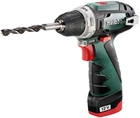 Шурупокрут-дриль акумуляторний Metabo PowerMaxx BS BASIC 12В 2х2А·год 17·34Нм 0-360·0-1400об/хв 0.8к (00123398)