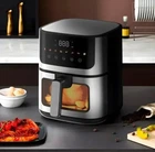 Аэрофритюрница Rainberg RB-2268, 4200 Вт/8л, для приготовления блюд для приготовления без масла, Черный