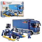 Конструктор SLUBAN Автогонки 641 детали., в коробке (M38-B0357)