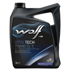 Трансмиссионное масло Wolf VITALTECH 75W90 GL 5 5л (8304002)