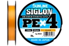 Шнур Sunline Siglon PE x4 150м #0.4/0.108мм 6lb/ 2.9кг (помаранчевий) (3200107003)