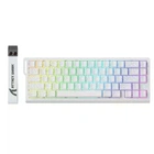 Механическая игровая клавиатура ATTACK SHARK X68 HE WHITE Contours Rapid Trigger, магнитные переключатели Hall Effect, RGB, 66 клавиш, USB‑C, 8000 Гц