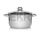 Каструля Edenberg з нержавіючої сталі з кришкою 6.1 л EB-3007