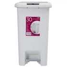 Сміттєве відро з кришкою та педаллю BIN-01 30L GRAY