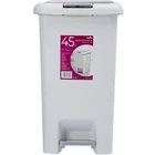 Сміттєве відро з кришкою та педаллю BIN-01 45L GRAY