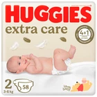 Підгузки Huggies Extra Care 2 (3-6 кг) 58 шт (5029053578071)