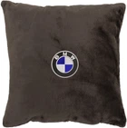 Подушка декоративна Evatech BMW Коричнева з вишивкою 35х35 см (MPCSSZV005)