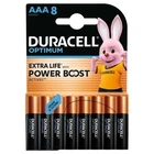 Лужні батареї Duracell Optimum AAA 1.5В LR6 8 шт