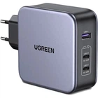 Зарядное устройство Ugreen 3xUSB 140W (2хUSB-C+USB-A) Gan CD289 with C to C Cable 1.5m (90549)