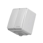 Выключатель Videx BINERA IP65 наружный 2кл серый