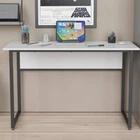 Письмовий стіл Ferrum-decor Коді 75x100x70 чорний ДСП Біле 16мм (FRD-103761)