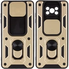 Чехол Epik Camshield Serge Ring ударопрочный для Xiaomi Poco X3 NFC / Poco X3 Pro Золотой