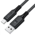 Кабель ACEFAST C17-04 USB-A to USB-C silicone charging data cable чорний