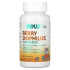 Пробіотики для дітей, 2 млрд КУО, смак ягід, Berry Dophilus, Now Foods, 60 жувальних таблеток