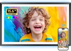 Цифровая фоторамка 15.6 дюйма FRAMEO 32GB встроенной памяти Wi-Fi большая электронная рамка с сенсорным управлением IPS Full HD 1920×1080 умная рамка для фото с приложением Frameo подарок для мгновенного обмена фото MARITIMUS GB-PW156