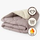 Одеяло шерстяное Woolly 175х210 см IDEIA 400 гр/м2 зимнее, теплое, натуральное, овечья шерсть