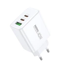 Мережевий зарядний пристрій Remax RP-U123 PD40W / 3A USB+2Type-C швидка зарядка White