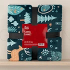 Плед Ardesto Christmas Flannel 160х200 см новогодний зелёный с оленями ART0127PB