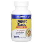 Ферменты с пробиотиками Digest Basic + Probiotics Enzymedica 90 капсул