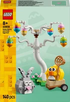 Конструктор LEGO Iconic Поиск пасхальных яиц с кроликом и цыпленком 140 элементов (40808)