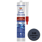 Герметик Duax Silicone №248 (графітово-сірий) 300 ml