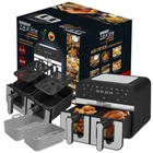 Аэрофритюрница двухкамерная аэрогриль 4200Вт 6L+6L Z.e.p line ZP-0218 Мультипечь с силиконовыми формами