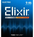 Струны для электрогитары Elixir 12027 Nanoweb Nickel Plated Steel Custom Light 9/46