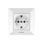 Розетка із заземленням Arkedia Slim швидкий монтаж біла ABS [WNTC03022WH-UA1] Panasonic