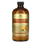 Рідкий Кальцій та Магній Цитрат з вітаміном Д3 Solgar Liquid Calcium Magnesium Citrate with Vitamin D3 473 мл Апельсин Ваніль