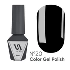 Гель-лак Valeri Color №20 черный, 6 мл